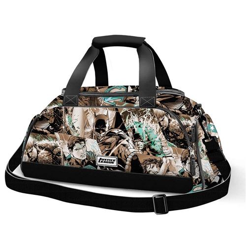 Karactermania Justice League Comics-Nomad Sports Bag Sac de sport grand format, 57 cm, 13.5 liters, Gris (Grey)