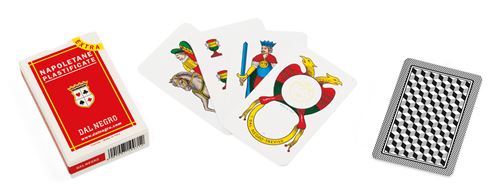 Dal Negro cartes à jouer Carton Napoletanesupplémentaire rouge 40 pièces