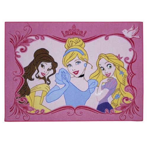 Tapis enfant Princesse 133 x 95 cm Disney Elegance - guizmax