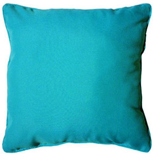 Coussin passepoil 40 x 40 cm polyester uni essentiel Bleu