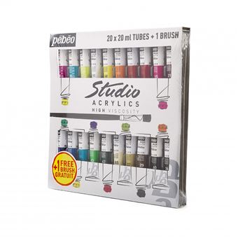 Coffret peinture Pébéo Studio - 20 x 20 ml