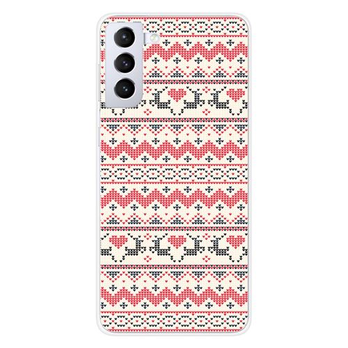 Coque en silicone imprimée compatible Samsung Galaxy S21 NO Pull de Noël Rennes