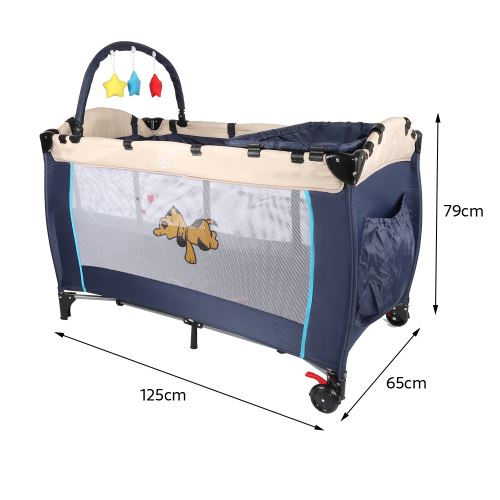 30 Sur Lit Bebe De Voyage Jeobest Avec Pliant Table A Langer Et Jouets Bleu Lit Pour Enfant Achat Prix Fnac