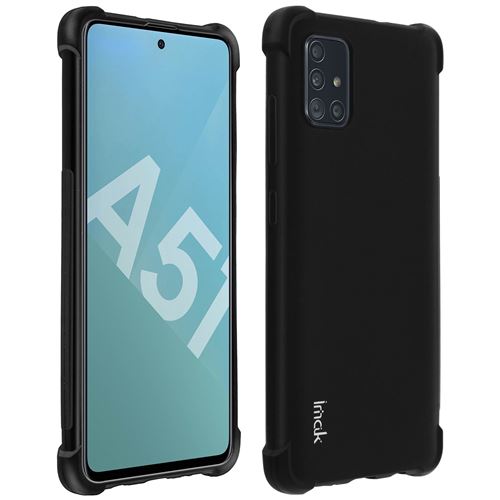 Pack Protection pour Galaxy A51 Coque et Film Flexible Impact Protection iMak Noir