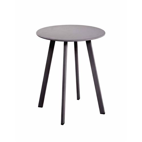 Paris Prix - Table D'appoint Design Ronde ina 49cm Anthracite