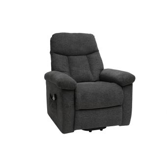 Fauteuil Relax électrique Inclinable En Tissu Gris Movie