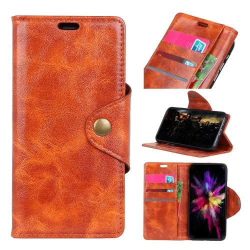Etui en PU avec support orange pour votre Xiaomi Redmi Note 7