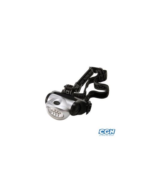 Eclairage frontal pile sigma headled 5 diodes 3 mod. visibilite 15m (fixation casque)