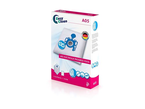 EasyClean EC-.A05 Sac d'Aspirateur AEG Electrolux Progress Volta 6,4 x 16,5 x 23,5 cm