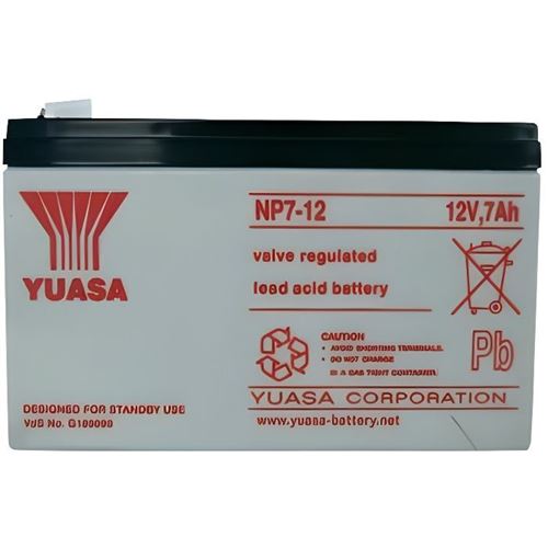 Yuasa NP Series NP7-12 Valve Regulated Lead-Acid Battery SLA 12V 7.0Ah