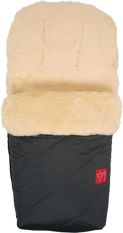 Kaiser 6542024 Paat Chancelière avec peau d'agneau Anthracite