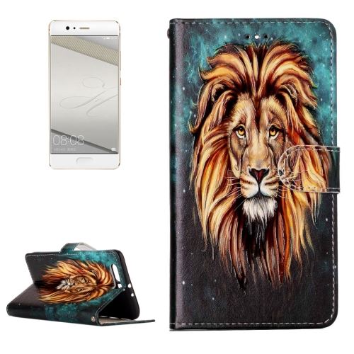 Huawei P10 Plus Housse Etui Cuir PU Lion ALS47618