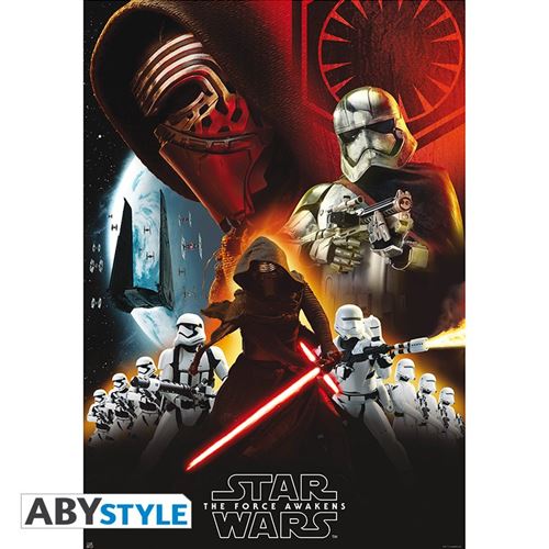 Poster Star Wars - Groupe First Order roulé filmé (98x68) - ABYstyle