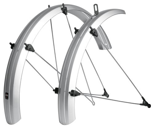 SKS Fender Set Bluemels Plastique 24 Inch Argent
