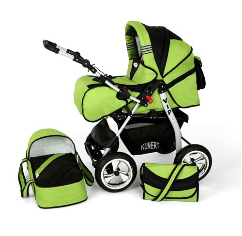 Poussette / Landau combiné 2en1 multifonctions bébé enfant 0-36m avec équipement Roues en caoutchouc Volver