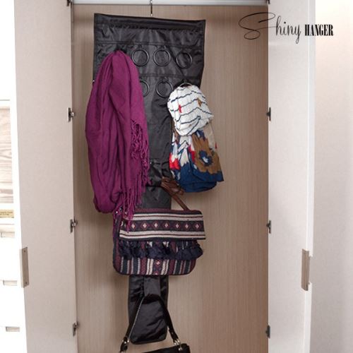 Organisateur à multiples rangements pour sacs et accessoires - Rangement placard