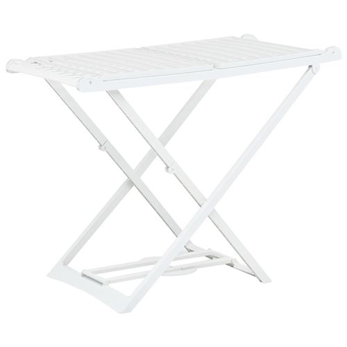 VidaXL Étendoir à linge pliable Blanc Plastique VidaXL Étendoir à linge pliable Blanc Plastique