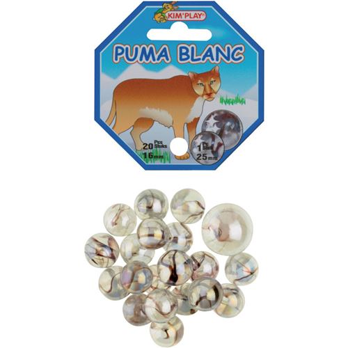 KIM'PLAY 20+1 Billes Puma Blanc
