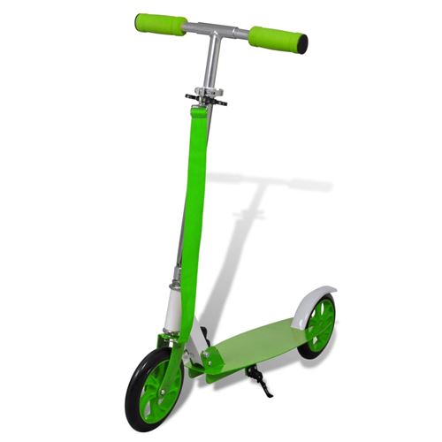 Trottinette pliante en aluminium 205 mm verte