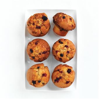 Moule silicone 6 muffins coeur 