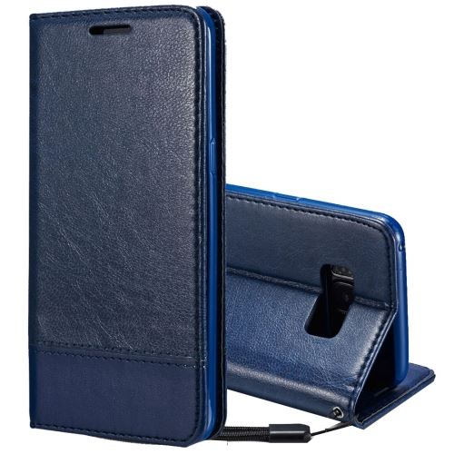 Galaxy S8 + / G955 Housse Etui Cuir PU Horizontal Bleu ALS52525