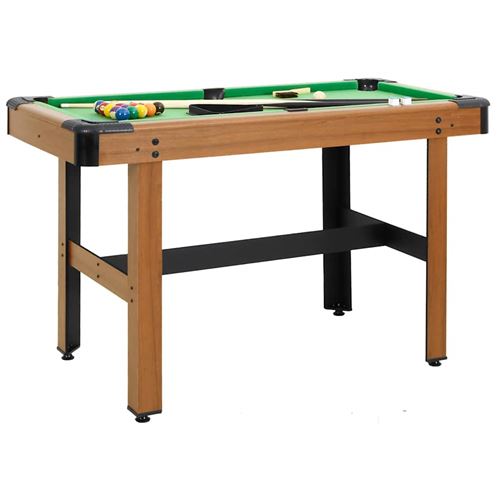 vidaXL Biljarttafel 4 feet 122x61x76 cm bruin