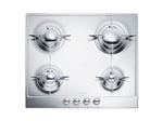 Smeg Piano Design P64ES - Table de cuisson au gaz - 4 plaques de cuisson - Niche - largeur : 55.5 cm - profondeur : 47.8 cm - inox poli
