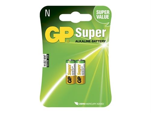 GP Super Alkaline - Batterie 2 x LR1 - Alcaline