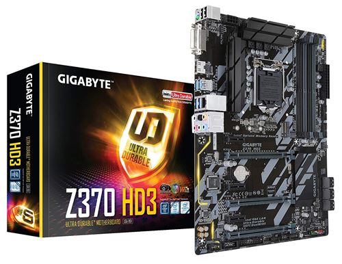 Gigabit HD3 (Intel LGA1151//ATX/M.2/Intel LAN/Alc892/HDMI/carte mère) Z370 HD3