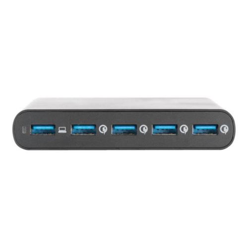 DIGITUS Universal Travel Station de charge CA 100-240 V 80 Watt connecteurs de sortie : 5 noir