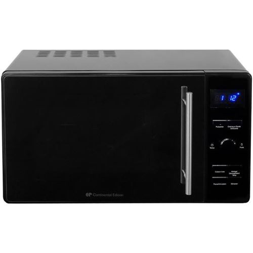 Continental Edison Cemo23cgbm - Micro-ondes Combine Grill Noir Porte Miroir - 23 L