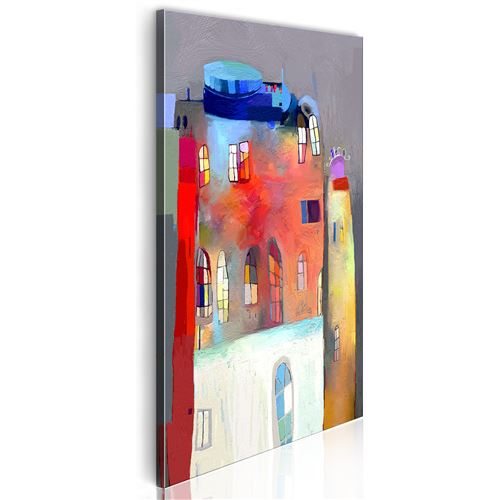 Tableau - Maison irisée - Décoration, image, art | Pour enfants | 40x80 cm |