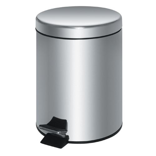 Poubelle&agrave;&nbsp; p&eacute;dale en acier inoxydable Argent&eacute; 20 l 448 x 293 mm