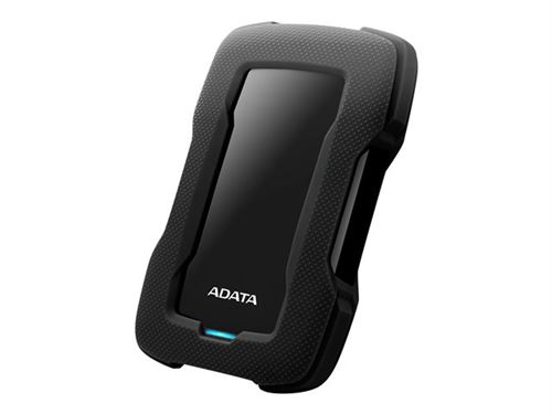 ADATA HD330 - Disque dur - 1 To - externe (portable) - USB 3.1 - AES 256 bits - noir
