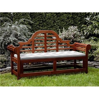 115 70 Sur Banc De Jardin 180 Cm Avec Coussin Motif A Chevron Gris