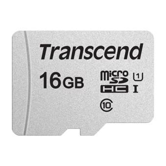 Transcend 300S - Carte mémoire flash - 16 Go - UHS-I U1 / Class10 - micro SDHC - 1