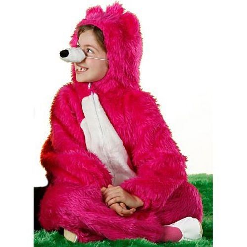Deguisement ours rose 4 ans - costume - enfant (comprend uniquement la combinaison)