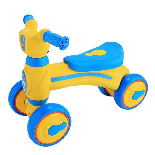 Ancheer Velo D Equilibre De Bebe Glissant La Voiture 4 Roues D Enfants De Walker Bleu Velo Electrique Achat Prix Fnac
