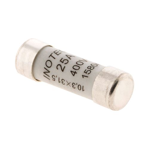 3 fusibles céramique 10,3x 31,5 - 25A NF - Zenitech