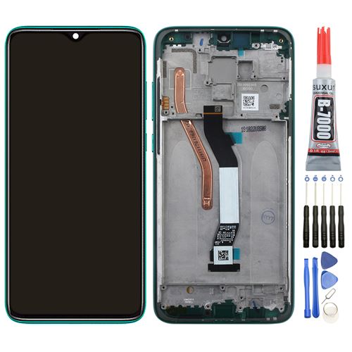 Ecran complet (lcd + vitre tactile +chssis ) pour Xiaomi Redmi Note 8 Pro - vert