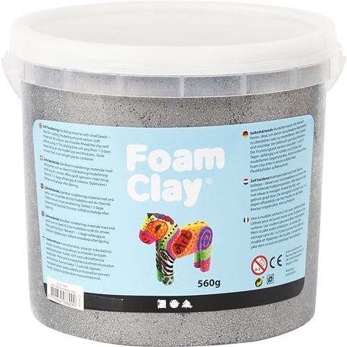 Foam Clay Foam Clay argent métallique 560 grammes