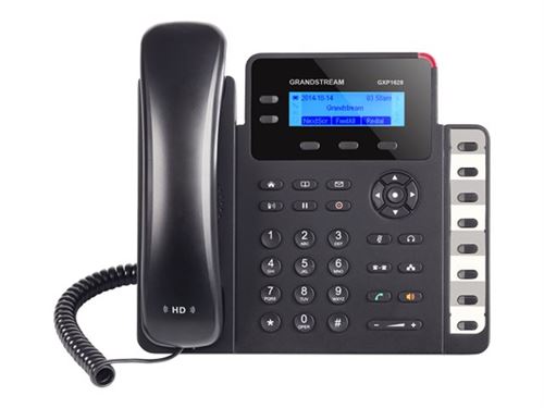 Grandstream GXP1628 - Téléphone VoIP - (conférence) à trois capacité d appel - SIP - 2 lignes