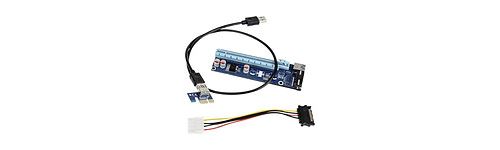 Kolink kit riser PCI-Express 1x vers 16x (Molex)