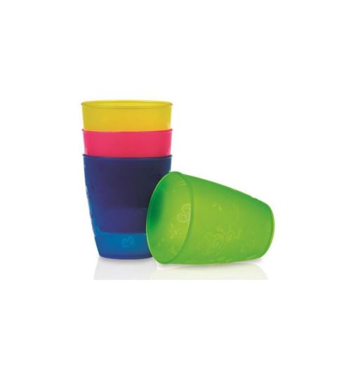 NUBY-Lot de 4 gobelets polypro