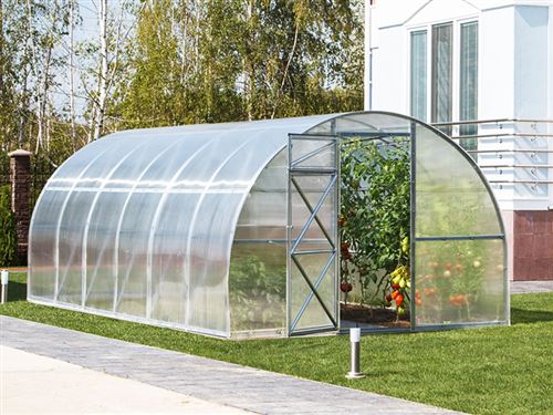Serre en polycarbonate, Strong 12m², 3x4m, Argent