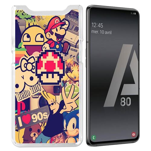 Coque pour Samsung Galaxy A80 / A90 -  Stickers Vintage 90S