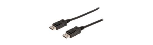 Assmann Electronic Noir Assmann - Câble Displayport - Displayport (M) Pour Displayport (M) - 3 M - Moulé