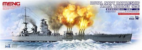 Royal Navy Battleship H.m.s.rodney (29) - 1:700e - Meng-model