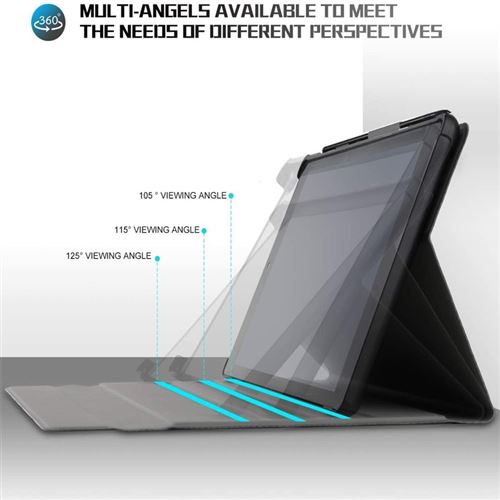 Clavier Bluetooth Mini Doohoeek AZERTY - Compatible IOS, Android, Windows - Avec Support Réglable - Portable