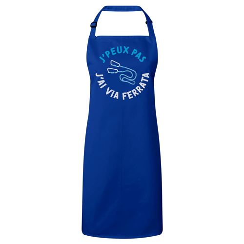 Fabulous Tablier Cuisine Premium Bleu J'peux pas j'ai via ferrata
